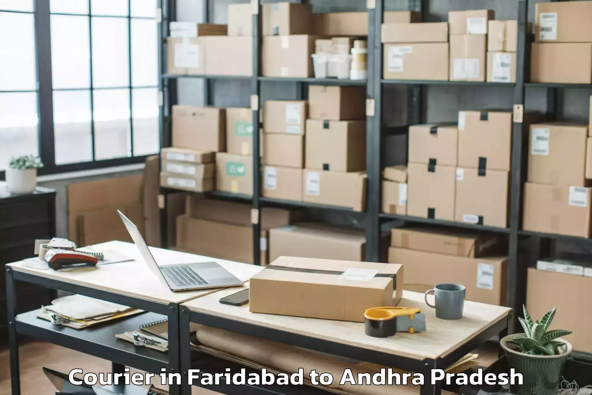 Book Your Faridabad to Donakonda Courier Today